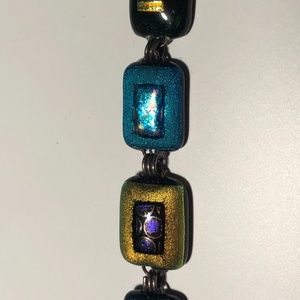 Handmade Glass Bracelet - 8"